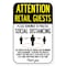 Signmission Public Safety Sign-Retail Guests Practice Social Distancing, Heavy-Gauge, 12" H, A-1218-25406 A-1218-25406 - alternate 1
